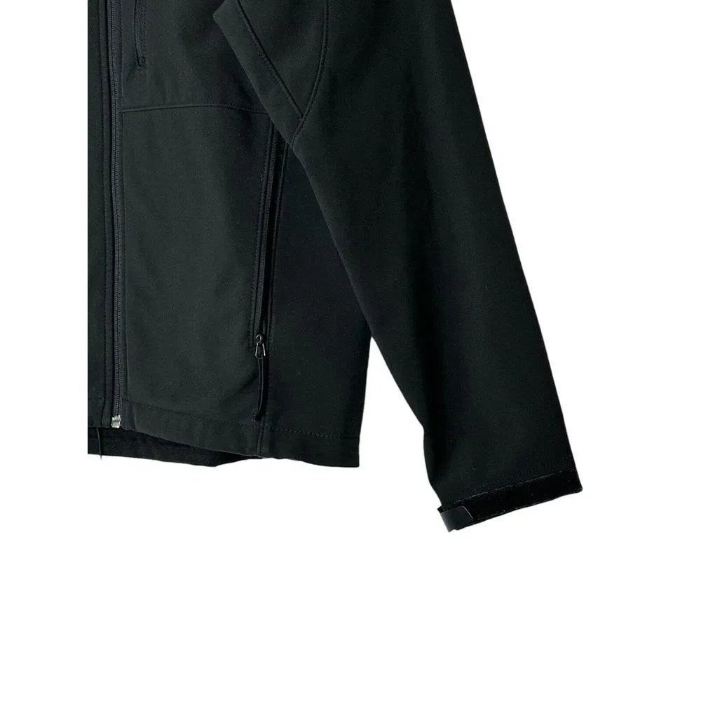 The North Face Jacket Men Small  Windwall Fleece Black Zip-Up Outdoor Hiking‎